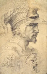 Testa ideale di un guerriero
